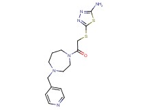 5-({2-oxo-2-[4-(pyridin-4-ylmethyl)-1,4-diazepan-1-yl]ethyl}thio)-1,3,4-thiadiazol-2-amine