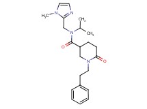 N-isopropyl-N-[(1-methyl-1H-imidazol-2-yl)methyl]-6-oxo-1-(2-phenylethyl)-3-piperidinecarboxamide