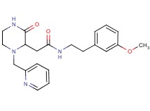 N-[2-(3-methoxyphenyl)ethyl]-2-[3-oxo-1-(2-pyridinylmethyl)-2-piperazinyl]acetamide