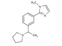 1-methyl-2-[3-(1-pyrrolidin-1-ylethyl)phenyl]-1H-imidazole