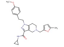 N-cyclopropyl-1-[2-(4-methoxyphenyl)ethyl]-5-[(5-methyl-2-furyl)methyl]-4,5,6,7-tetrahydro-1H-pyrazolo[4,3-c]pyridine-3-carboxamide
