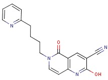 2-hydroxy-5-oxo-6-[4-(2-pyridinyl)butyl]-5,6-dihydro-1,6-naphthyridine-3-carbonitrile