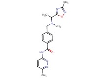 4-({methyl[1-(3-methyl-1,2,4-oxadiazol-5-yl)ethyl]amino}methyl)-N-(6-methylpyridazin-3-yl)benzamide