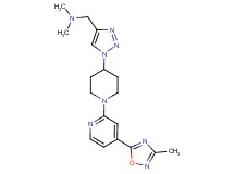 N,N-dimethyl-1-(1-{1-[4-(3-methyl-1,2,4-oxadiazol-5-yl)pyridin-2-yl]piperidin-4-yl}-1H-1,2,3-triazol-4-yl)methanamine