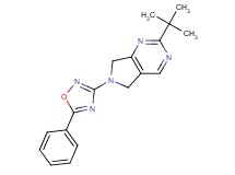 2-tert-butyl-6-(5-phenyl-1,2,4-oxadiazol-3-yl)-6,7-dihydro-5H-pyrrolo[3,4-d]pyrimidine