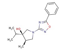 (3R*,4R*)-3-isopropyl-4-methyl-1-(5-phenyl-1,2,4-oxadiazol-3-yl)pyrrolidin-3-ol