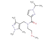 1-isopropyl-N-(2-methoxyethyl)-N-[(1,3,5-trimethyl-1H-pyrazol-4-yl)methyl]-1H-pyrazole-3-carboxamide