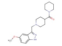 5-methoxy-3-{[4-(1-piperidinylcarbonyl)-1-piperidinyl]methyl}-1H-indazole