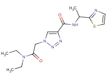 1-[2-(diethylamino)-2-oxoethyl]-N-[1-(1,3-thiazol-2-yl)ethyl]-1H-1,2,3-triazole-4-carboxamide
