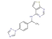 N-{1-[4-(1H-1,2,4-triazol-1-yl)phenyl]ethyl}thieno[2,3-d]pyrimidin-4-amine