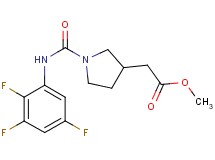 methyl (1-{[(2,3,5-trifluorophenyl)amino]carbonyl}pyrrolidin-3-yl)acetate