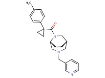 (1S*,5R*)-6-{[1-(4-methylphenyl)cyclopropyl]carbonyl}-3-(pyridin-3-ylmethyl)-3,6-diazabicyclo[3.2.2]nonane