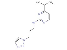 4-isopropyl-N-[3-(1H-1,2,3-triazol-1-yl)propyl]pyrimidin-2-amine