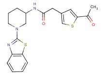 2-(5-acetyl-3-thienyl)-N-[1-(1,3-benzothiazol-2-yl)-3-piperidinyl]acetamide