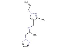N-[(1-allyl-3-methyl-1H-pyrazol-4-yl)methyl]-1-(1H-pyrazol-1-yl)propan-2-amine