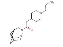 (1R*,3s,6r,8S*)-4-[(1-propylpiperidin-4-yl)acetyl]-4-azatricyclo[4.3.1.1~3,8~]undecane