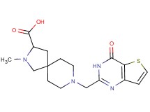 2-methyl-8-[(4-oxo-3,4-dihydrothieno[3,2-d]pyrimidin-2-yl)methyl]-2,8-diazaspiro[4.5]decane-3-carboxylic acid