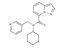 N-cyclohexyl-N-(pyridin-3-ylmethyl)pyrazolo[1,5-a]pyridine-7-carboxamide