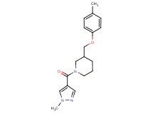 3-[(4-methylphenoxy)methyl]-1-[(1-methyl-1H-pyrazol-4-yl)carbonyl]piperidine