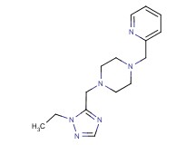 1-[(1-ethyl-1H-1,2,4-triazol-5-yl)methyl]-4-(pyridin-2-ylmethyl)piperazine