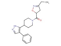 1-[(3-ethyl-4,5-dihydroisoxazol-5-yl)carbonyl]-4-(4-phenyl-1H-pyrazol-5-yl)piperidine