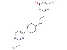 6-methyl-2-[2-({1-[2-(methylthio)pyrimidin-4-yl]piperidin-4-yl}amino)ethyl]pyrimidin-4(3H)-one