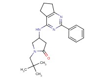 1-(2,2-dimethylpropyl)-4-[(2-phenyl-6,7-dihydro-5H-cyclopenta[d]pyrimidin-4-yl)amino]pyrrolidin-2-one