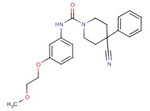 4-cyano-N-[3-(2-methoxyethoxy)phenyl]-4-phenylpiperidine-1-carboxamide