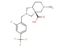 (3aS*,7aR*)-2-[2-fluoro-4-(trifluoromethyl)benzyl]-5-methyloctahydro-3aH-pyrrolo[3,4-c]pyridine-3a-carboxylic acid