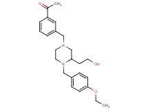 1-(3-{[4-(4-ethoxybenzyl)-3-(2-hydroxyethyl)-1-piperazinyl]methyl}phenyl)ethanone