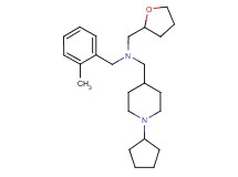 1-(1-cyclopentyl-4-piperidinyl)-N-(2-methylbenzyl)-N-(tetrahydro-2-furanylmethyl)methanamine