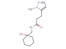 N-[(1-hydroxycyclohexyl)methyl]-3-(1-methyl-1H-pyrazol-5-yl)propanamide