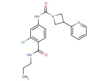 N-{3-chloro-4-[(propylamino)carbonyl]phenyl}-3-pyridin-2-ylazetidine-1-carboxamide