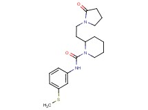 N-[3-(methylthio)phenyl]-2-[2-(2-oxo-1-pyrrolidinyl)ethyl]-1-piperidinecarboxamide