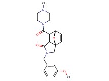 (3aR*,6S*)-2-(3-methoxybenzyl)-7-[(4-methylpiperazin-1-yl)carbonyl]-2,3,7,7a-tetrahydro-3a,6-epoxyisoindol-1(6H)-one