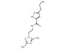 N-[2-(3,5-dimethyl-1H-1,2,4-triazol-1-yl)ethyl]-3-propyl-1H-pyrazole-5-carboxamide