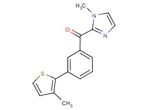 (1-methyl-1H-imidazol-2-yl)[3-(3-methyl-2-thienyl)phenyl]methanone trifluoroacetate