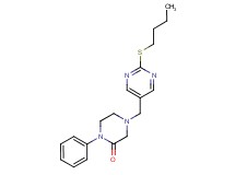 4-{[2-(butylthio)-5-pyrimidinyl]methyl}-1-phenyl-2-piperazinone