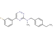 N-(4-ethylbenzyl)-5-(3-fluorophenyl)-N-methyl-1,2,4-triazin-3-amine