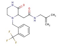 N-(2-methyl-2-propen-1-yl)-2-{3-oxo-1-[2-(trifluoromethyl)benzyl]-2-piperazinyl}acetamide