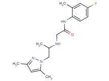 2-{[2-(3,5-dimethyl-1H-pyrazol-1-yl)-1-methylethyl]amino}-N-(4-fluoro-2-methylphenyl)acetamide