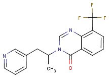 3-(1-methyl-2-pyridin-3-ylethyl)-8-(trifluoromethyl)quinazolin-4(3H)-one