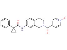 N-[2-(1-oxidoisonicotinoyl)-1,2,3,4-tetrahydro-7-isoquinolinyl]-1-phenylcyclopropanecarboxamide