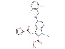methyl 5-[(2,6-difluorobenzyl)amino]-3-(2-furoylamino)-1-methyl-1H-pyrrolo[2,3-b]pyridine-2-carboxylate