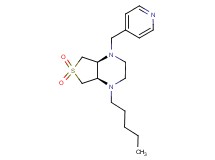 (4aS*,7aR*)-1-pentyl-4-(4-pyridinylmethyl)octahydrothieno[3,4-b]pyrazine 6,6-dioxide