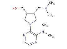 {(3R*,4R*)-4-[(dimethylamino)methyl]-1-[3-(dimethylamino)-2-pyrazinyl]-3-pyrrolidinyl}methanol