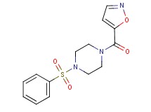 1-(5-isoxazolylcarbonyl)-4-(phenylsulfonyl)piperazine