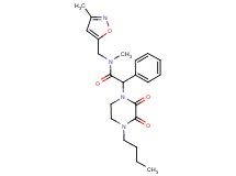 2-(4-butyl-2,3-dioxopiperazin-1-yl)-N-methyl-N-[(3-methylisoxazol-5-yl)methyl]-2-phenylacetamide