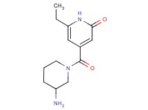 4-[(3-aminopiperidin-1-yl)carbonyl]-6-ethylpyridin-2(1H)-one