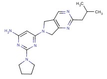 6-(2-isobutyl-5,7-dihydro-6H-pyrrolo[3,4-d]pyrimidin-6-yl)-2-pyrrolidin-1-ylpyrimidin-4-amine